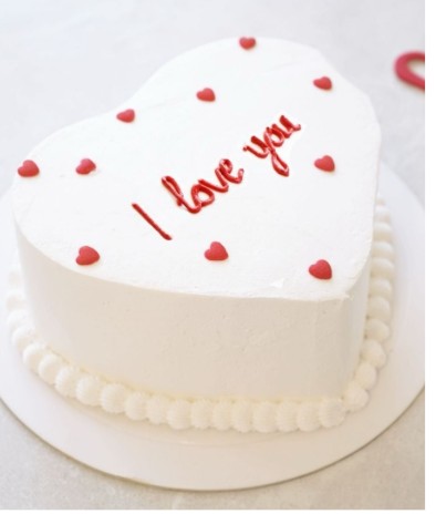 Torta en forma de corazón